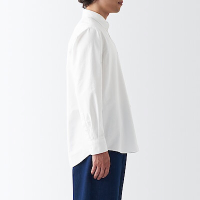 Áo sơ mi nam Nhật Oxford dài tay -  Hiệu GU + MUJI - Hàng 2hands tuyển chọn