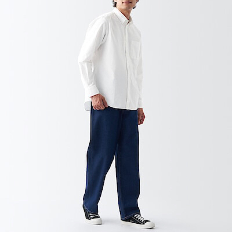 Áo sơ mi nam Nhật Oxford dài tay -  Hiệu GU + MUJI - Hàng 2hands tuyển chọn