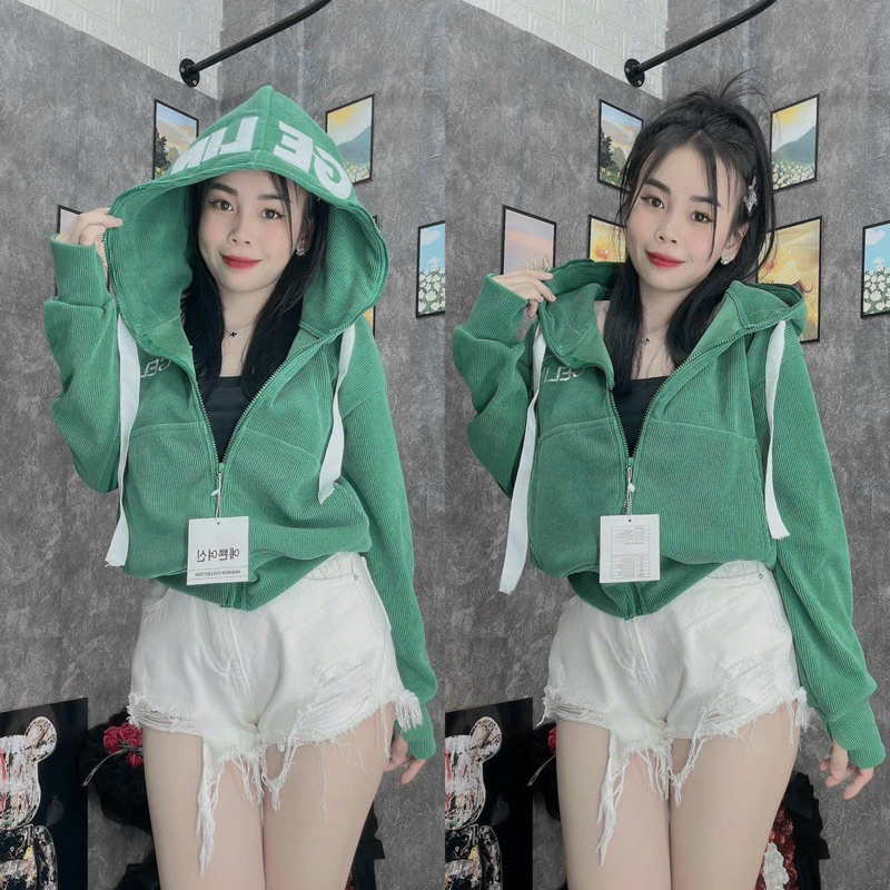 Áo Khoác Len Gân Tăm Gelin freesize