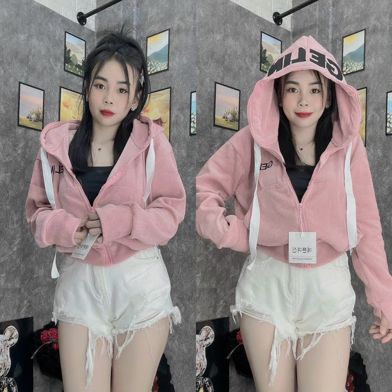 Áo Khoác Len Gân Tăm Gelin freesize