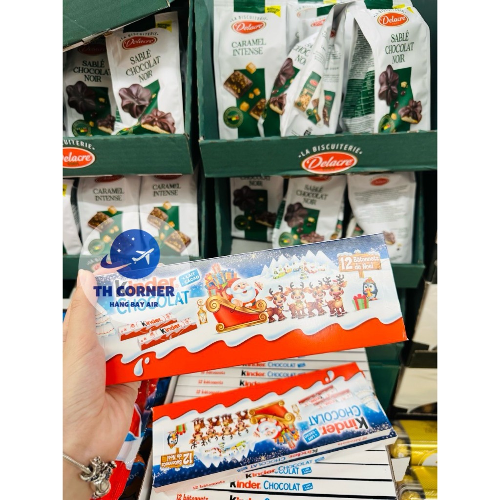 12 thanh Socola Kinder phiên bản Noel