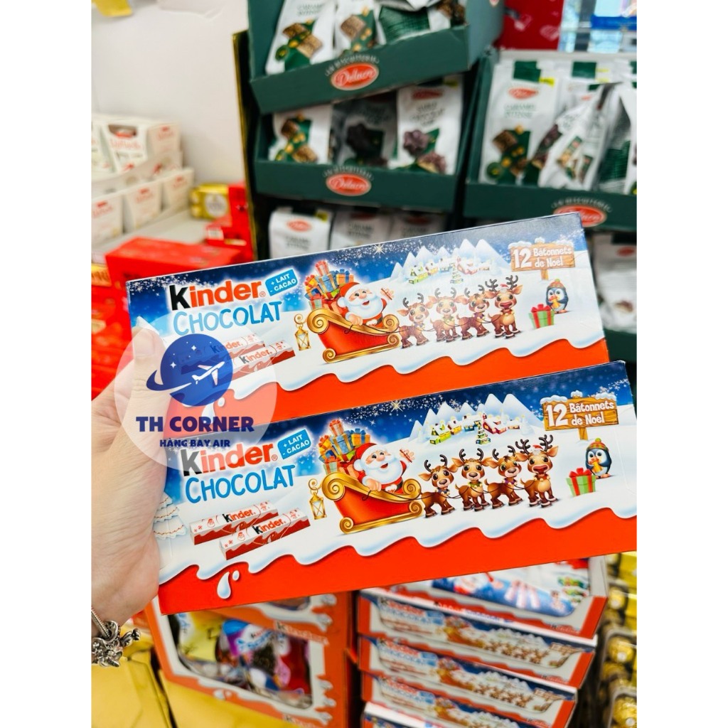 12 thanh Socola Kinder phiên bản Noel