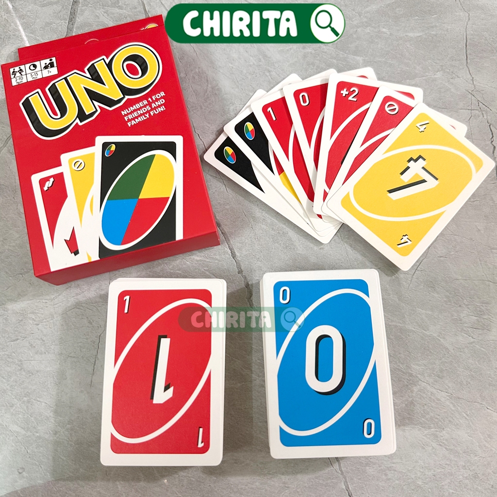 Bài Uno Cơ Bản Và Mở Rộng LOẠI TỐT - Bộ Thẻ Bài UNO Đồ Chơi Boardgame Trò Chơi Giải Trí Chirita