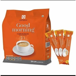 Cà phê sữa hòa tan 3 in 1 good morning 480 gam