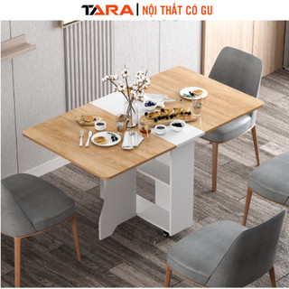 Bàn ăn thông minh gấp gọn tiết kiệm diện tích (có kánh xe) - BATM5