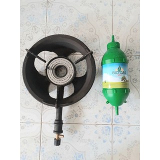 Bếp bioga đơn + quả lọc khí biogas