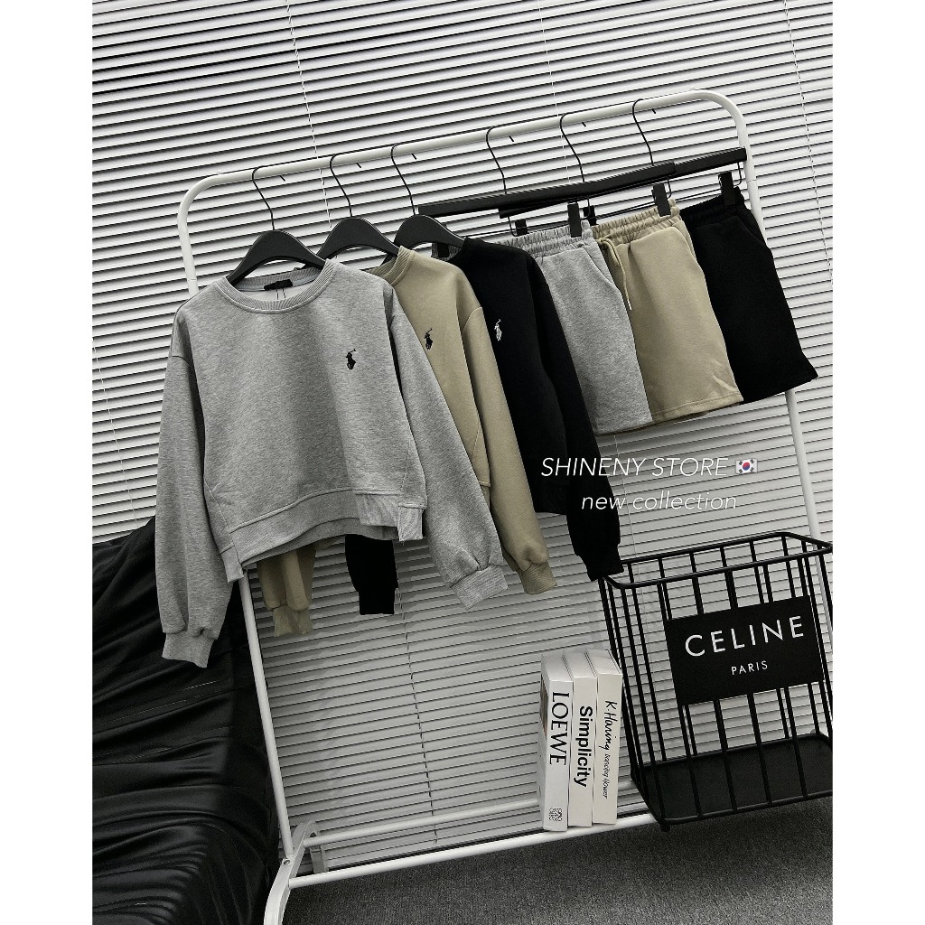 Sét nỉ kèm chân váy chữ A hàng QCL1