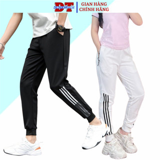 QUẦN NỈ CHẠY SỌC SƯƠNG CÁ ⚡️ Giá Sập Sàn ⚡️ quan THỂ THAO JOGGER TRƠN VẢI mềm mịn NAM NỮ khóa túi S0
