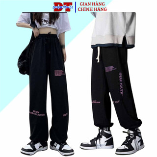 Quần jogger ống rộng dây rút ở gấu bigsize 40-70kg nam nữ unisex - quần jogger ống boom unisex ulzzang dây rút ở gấu s0