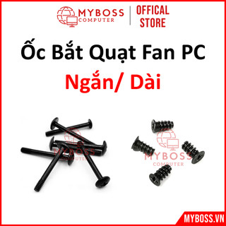 Ốc Bắt Quạt Fan Vào Case Máy Tính Giá Rẻ Màu Đen (2 Loại Dài/ Ngắn)