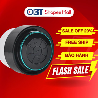 Loa bluetooth mini chống nước OBT F012 - Loa gắn tường, gắn nhà tắm - Bảo hành chính hãng 12 tháng