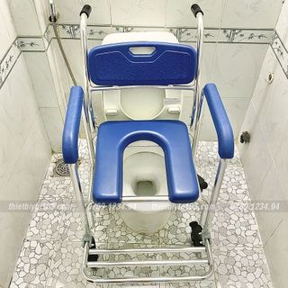 Ghế bô vệ sinh - ghế tắm lucass x62 cao cấp dành cho người già - khung chắc chắn, chống thấm nước