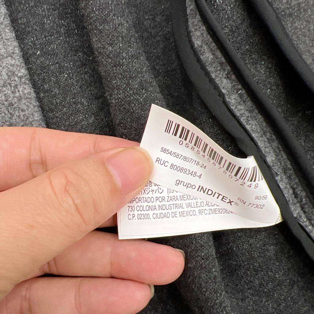 Áo khoác bé trai Dạ ép ZR cổ bẻ màu Ghi