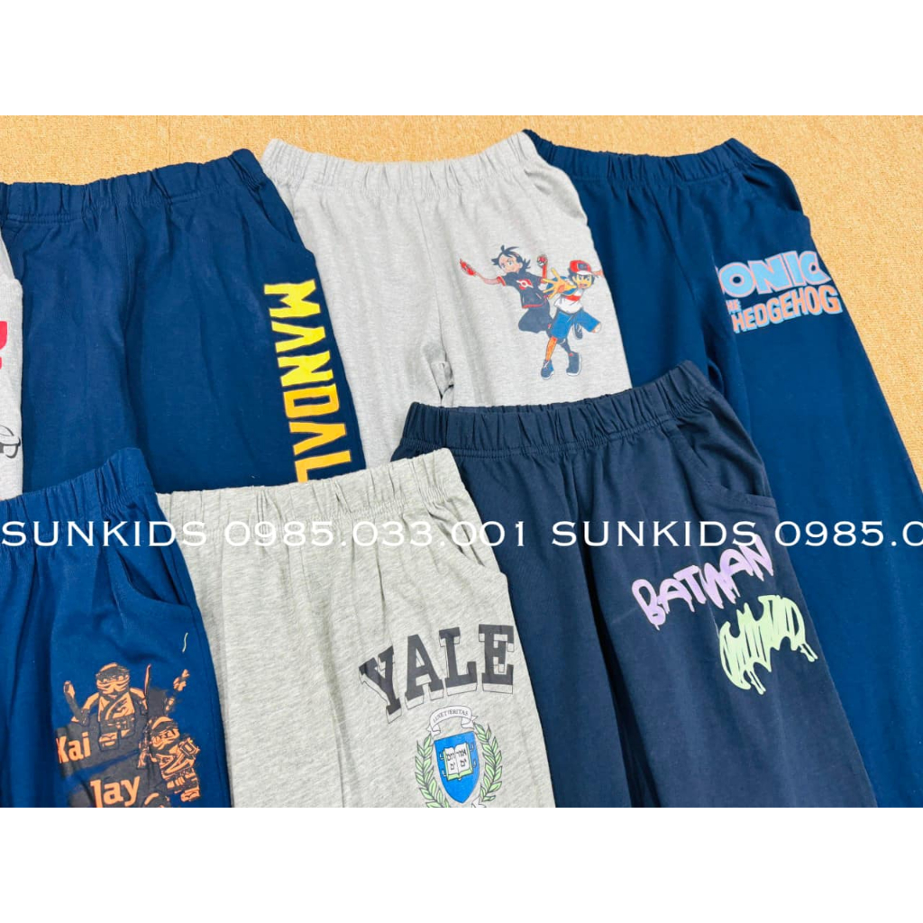 Quần thu đông cotton vải dư 2 màu xanh than và ghi