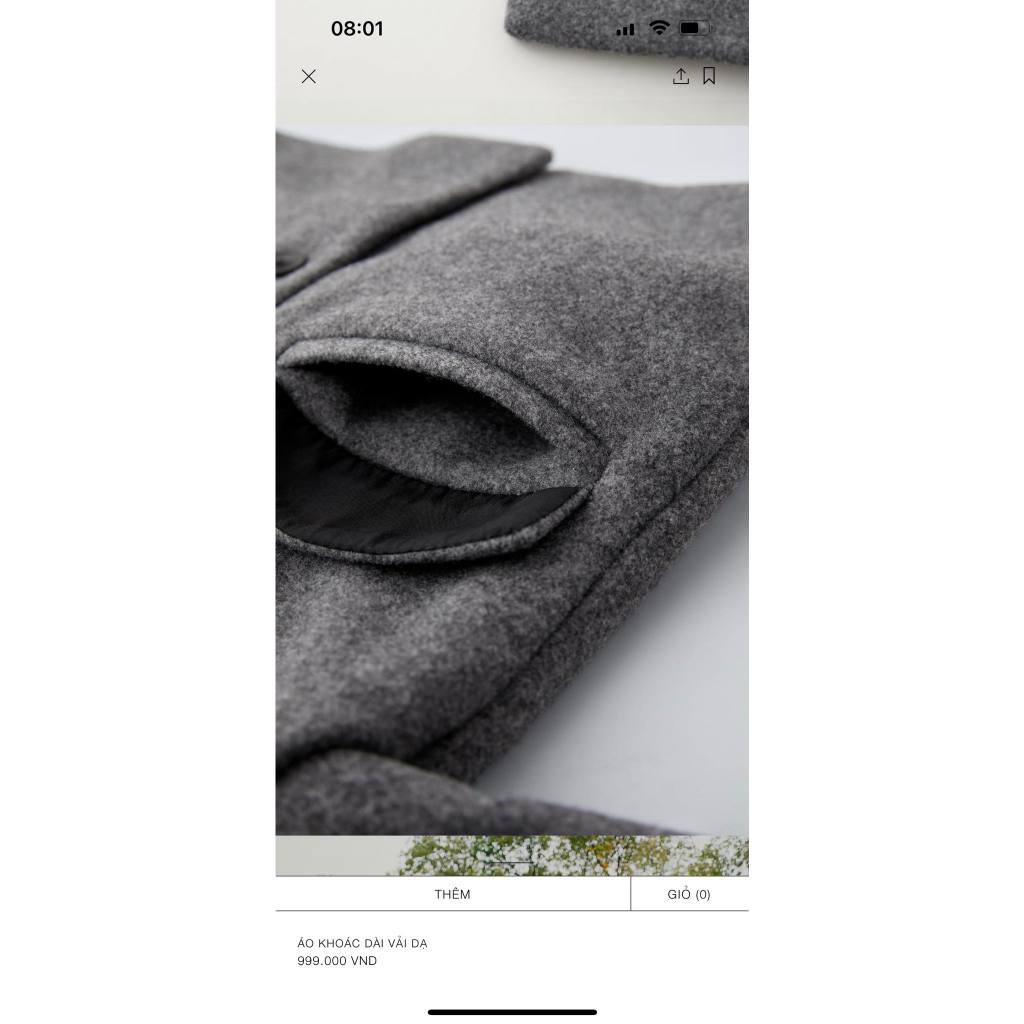 Áo khoác bé trai Dạ ép ZR cổ bẻ màu Ghi