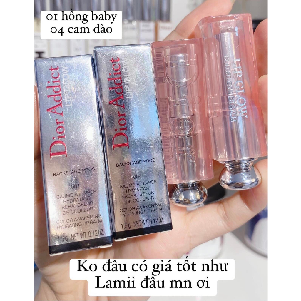 BẢN MỚI 2023 SON DƯỠNG DIOR ADDICT LIP GLOW 01,04,8,012,015,020,025,033 - LAMII BEAUTY