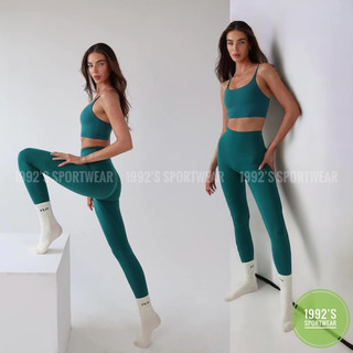 Set đồ tập thể thao Yoga Mix & Match cao cấp - Áo croptop 2 dây, quần legging cạp cao
