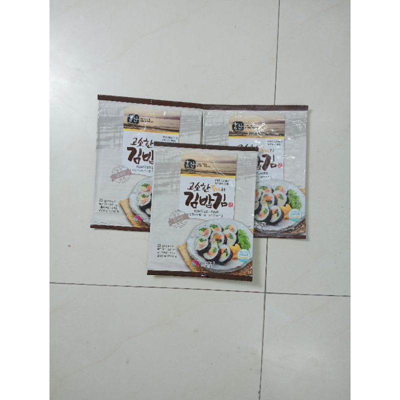 Combo 3 gói rong biển cuộn cơm hàn quốc gói 10 lá dai ngon