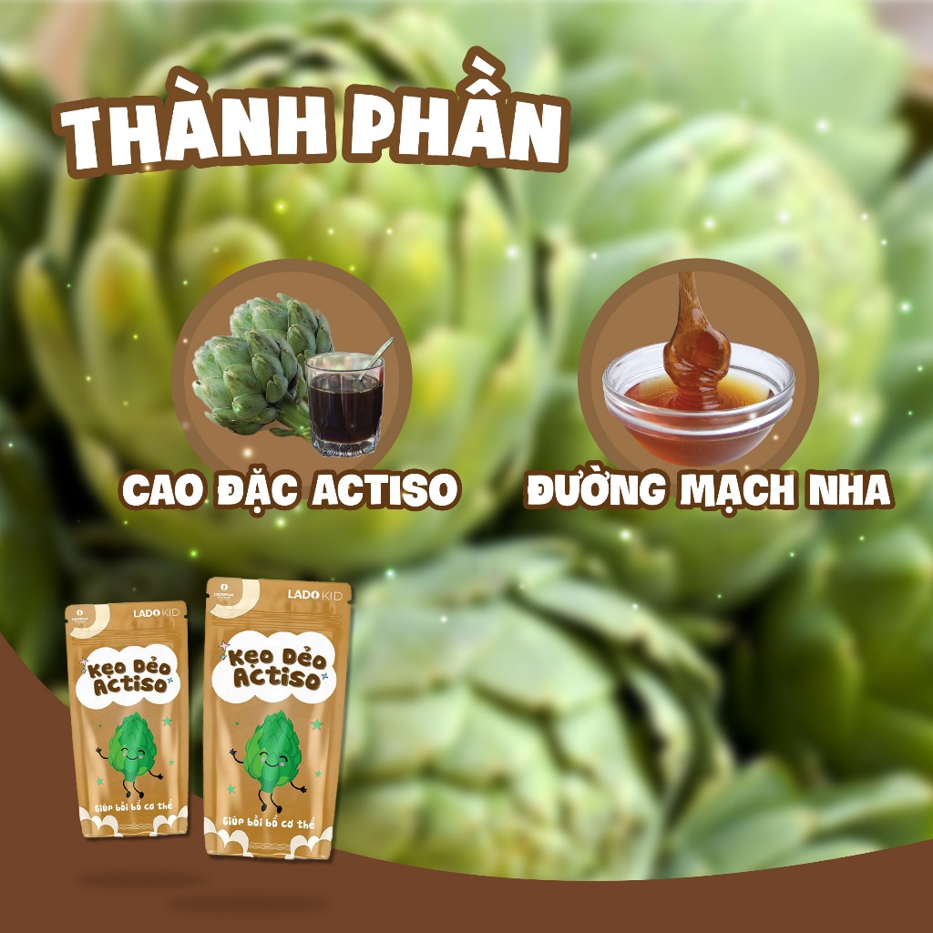 LADO KID KẸO DẺO ACTISÔ TÚI ZIP 40G