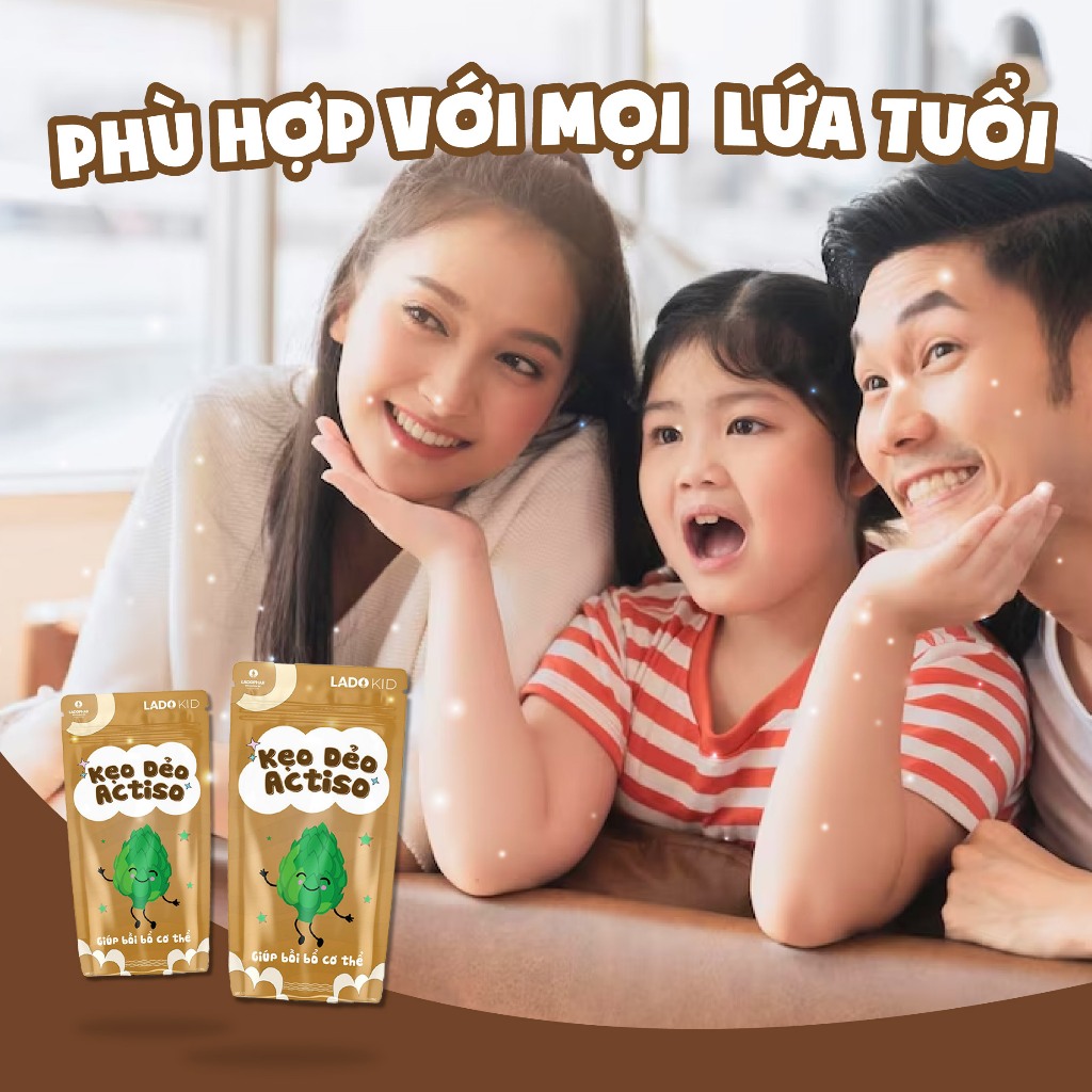 LADO KID KẸO DẺO ACTISÔ TÚI ZIP 40G