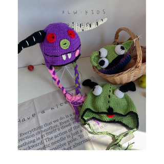 Mũ len thiết kế vui nhộn Monster thời trang cho bé và mẹ
