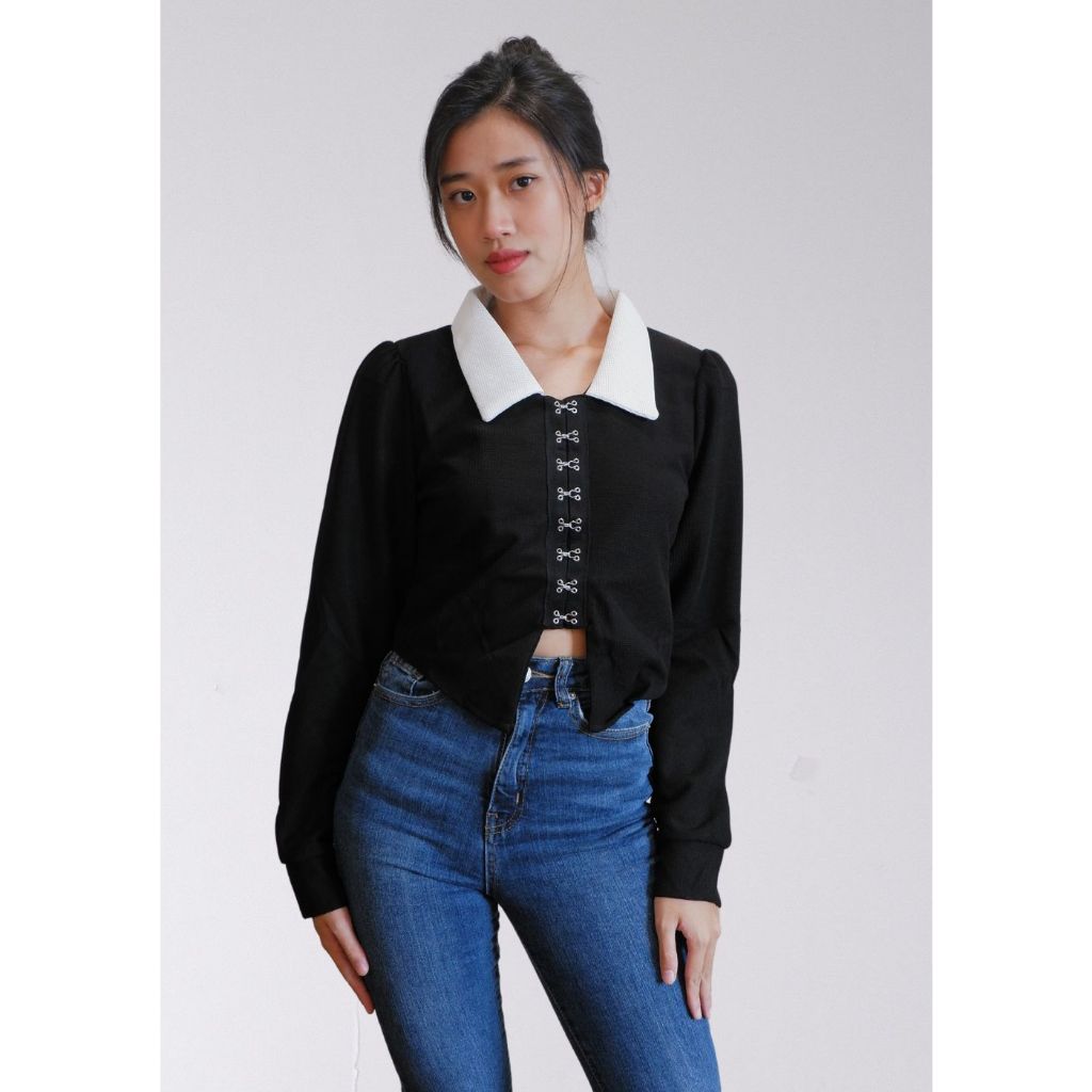 NIUOT - Áo kiểu cổ điển tay dài Almira Blouse - Kahy