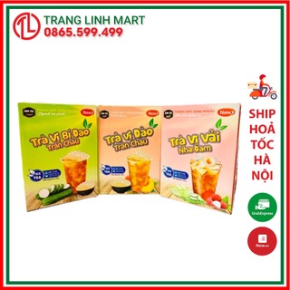 Trà bí đao trân châu / trà đào trân châu / trà vải nha đam ban tea 220g/hộp