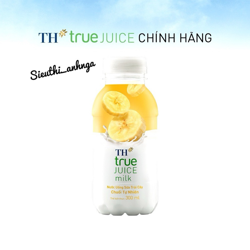 Nước Uống Sữa Trái Cây Th True Juice Milk Chai 300ml
