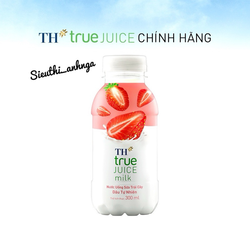 Nước Uống Sữa Trái Cây Th True Juice Milk Chai 300ml
