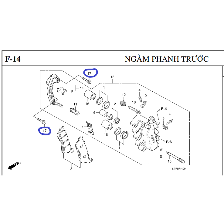 Ốc bắt heo dầu trước Honda Sh ý sh 300 i 300i