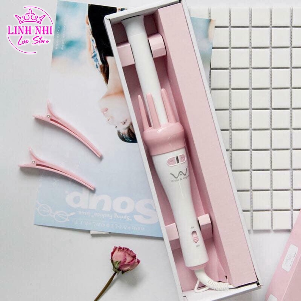 Máy uốn tóc tự động xoay 360 độ làm xoăn tóc- winwinshop01