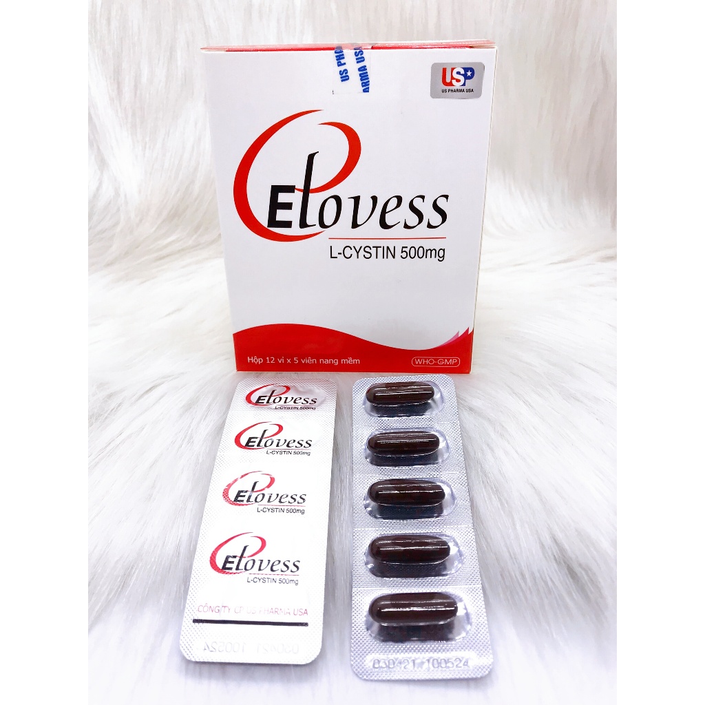 ELOVESS HỘP 60 VIÊN – Bổ Sung L-CYSTIN Giúp Giảm Sạm Da, Nám Da