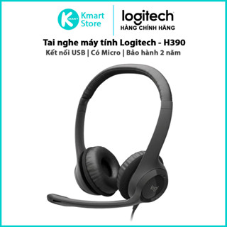 Tai Nghe Chụp Tai Logitech H390 | Kết nối cổng USB | Có Micro - Bảo hành 2 năm - Hàng Chính Hãng