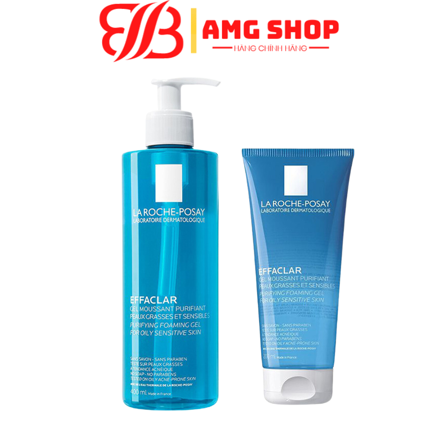 Sữa rửa mặt La Roche-Posay Effaclar 400ml cho da dầu, mụn, nhạy cảm chính hãng