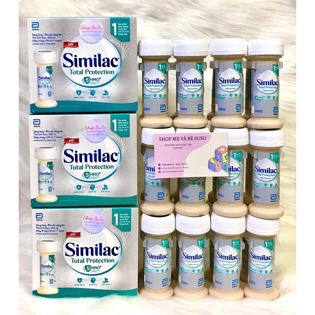 Sữa Similac nước Protection tặng kèm núm dành cho bé từ 0-12m