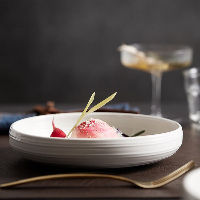 Tô sashimi vân xoáy Weiss, Tô nông salat - Bát đĩa sứ nhà hàng