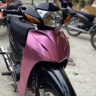 Decal kendy màu hồng phấn 3 lớp trang trí xe cực hót.