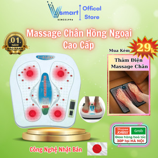 Máy massage chân hồng ngoại, máy matxa chân, máy massage bấm huyệt bàn chân giảm đau hiệu quả công nghệ nhật bản