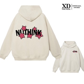 Áo Hoodie nỉ The Xide áo in chữ NUTNIK ngôi sao form unisex nam nữ chất nỉ bông dày dặn
