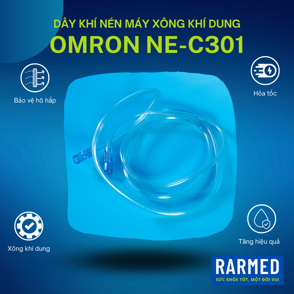 Phụ kiện ống dây khí dung máy xông khí dung Omron NE-C301 Duobaby