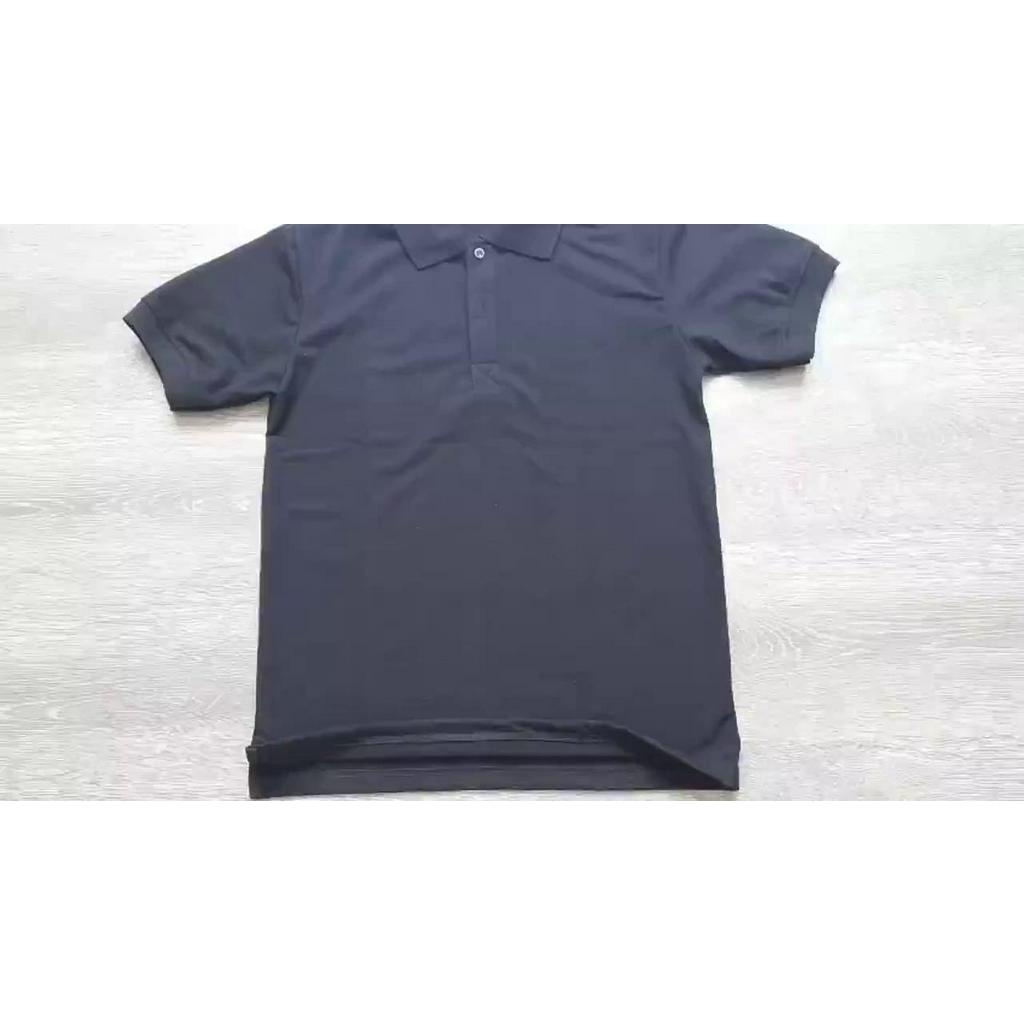 Áo thun NAM Polo, cổ bâu ngắn tay  màu đen  thun cá sấu cao cấp 100% cotton
