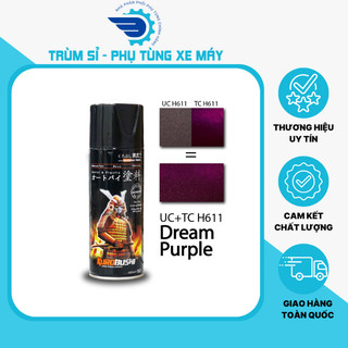 Sơn xịt samurai- màu tím dream samurai chuyên dùng cho xe máy-sơn kurobushi uch611+tch611 chính hãng