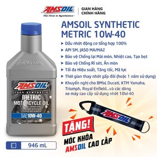 Dầu Nhớt Xe Côn Tay Amsoil Metric 10w40 946ml (MCFQT)
