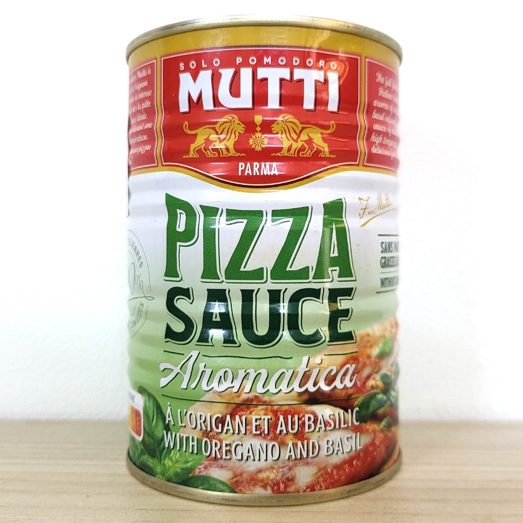 MUTTI (Lon 400g) SỐT PIZZA (CÀ CHUA, HÚNG QUẾ, KINH GIỚI) PARMA Pizza Sauce Aromatica with Oregano a