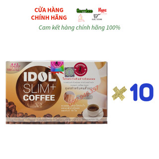 Bộ 10 hộp cà phê idol slim coffee - pk nature