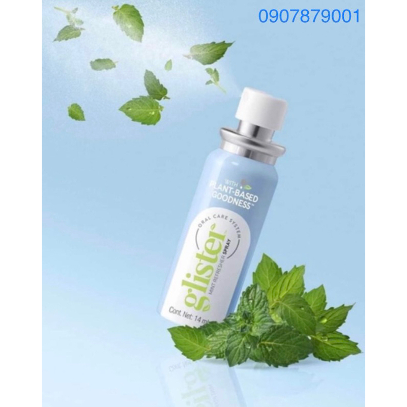 Nước xịt thơm miệng Glister Mint Refresher Spray