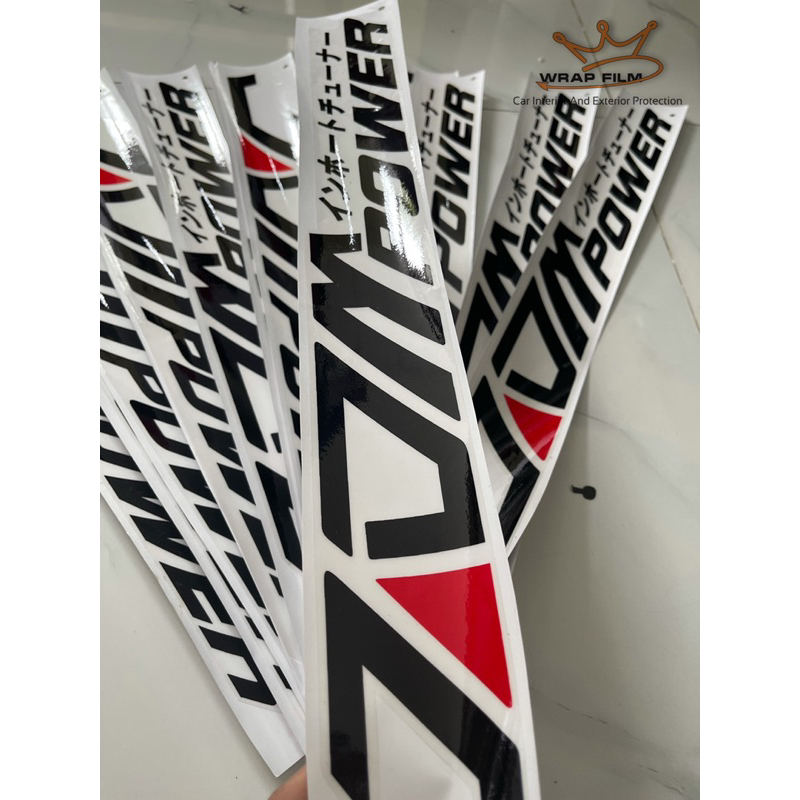 Tem trang trí ô tô - Tem JDM - Tem pvc 3 lớp