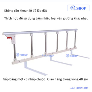 Thanh chắn giường Lan can inox chống rơi cho người già và trẻ em Lan can