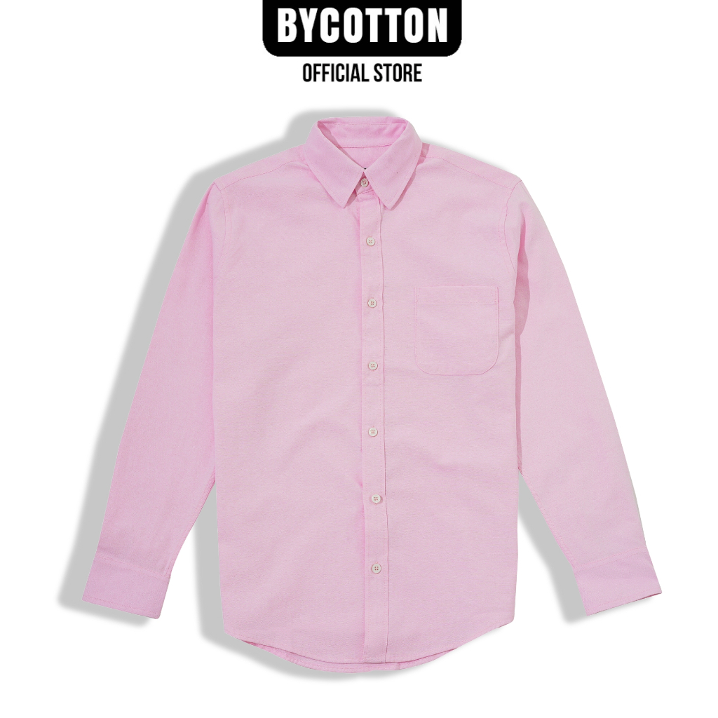 Áo Sơ Mi Nam Cao Cấp Trơn Light Pink Oxford Shirt SM220912 BY COTTON