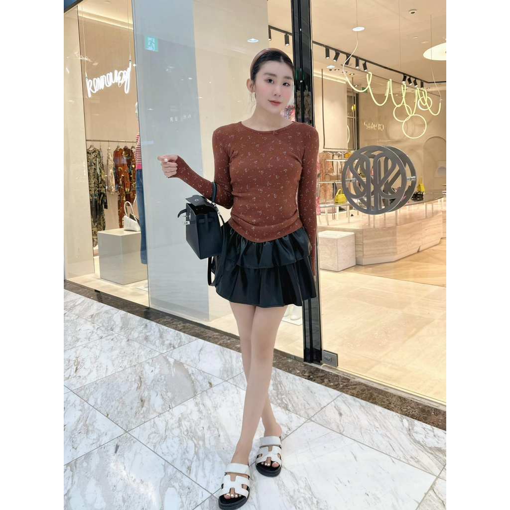 Áo tay dài hoa nhí